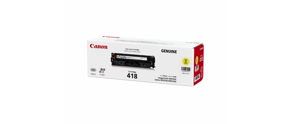 Canon Cartridge 418 Yellow Toner